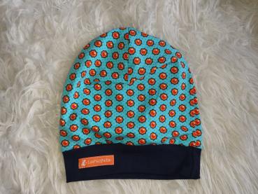 Beanie Kopfumfang ab 56cm "Blümchenherz"